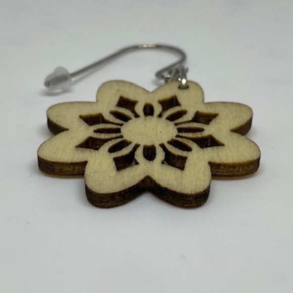 Free With $50 Purchase NWOT Boho Wooden Earrings - Picture 3 of 3